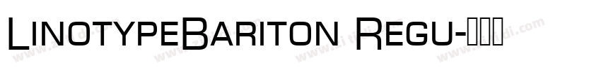 LinotypeBariton Regu字体转换
